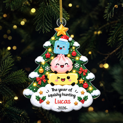 The Year Of Squishy Hunting Personalized Acrylic Ornament - Christmas Gift for Kids