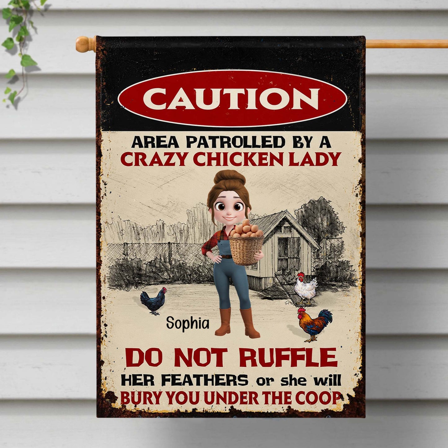 Garden Flag gift-ready design for Mom