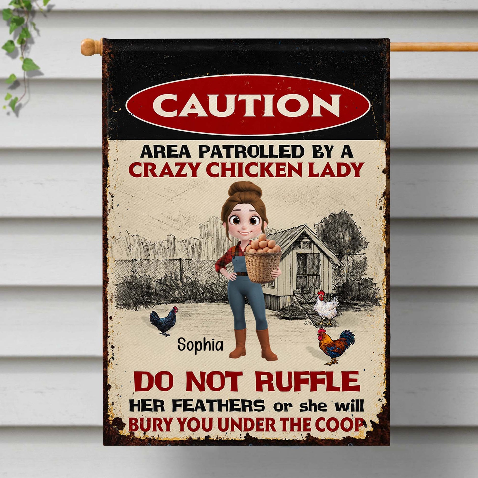 Garden Flag gift-ready design for Mom