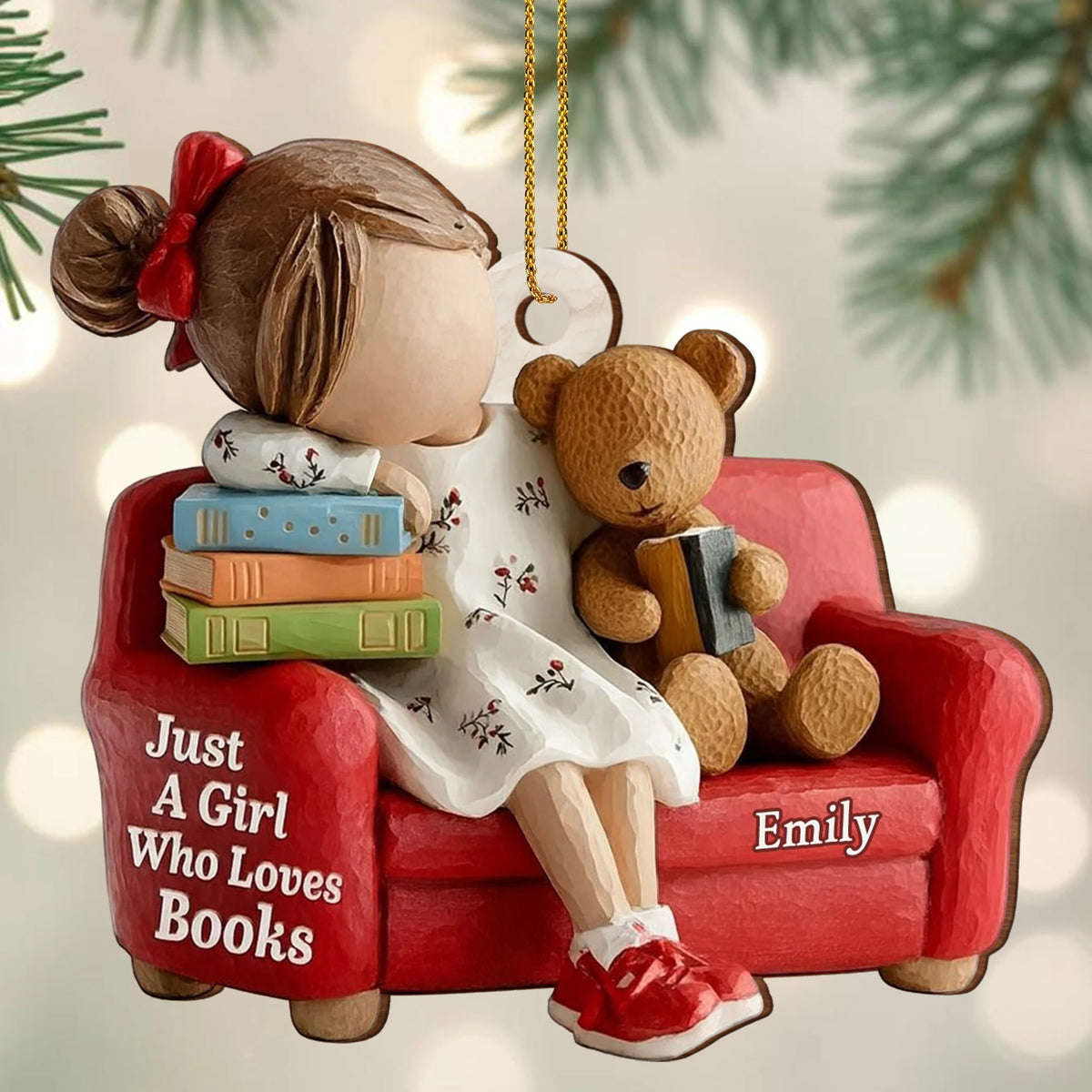 Just A Girl Who Loves Books, Girl With Teddy Bear