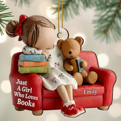 Just A Girl Who Loves Books, Girl With Teddy Bear