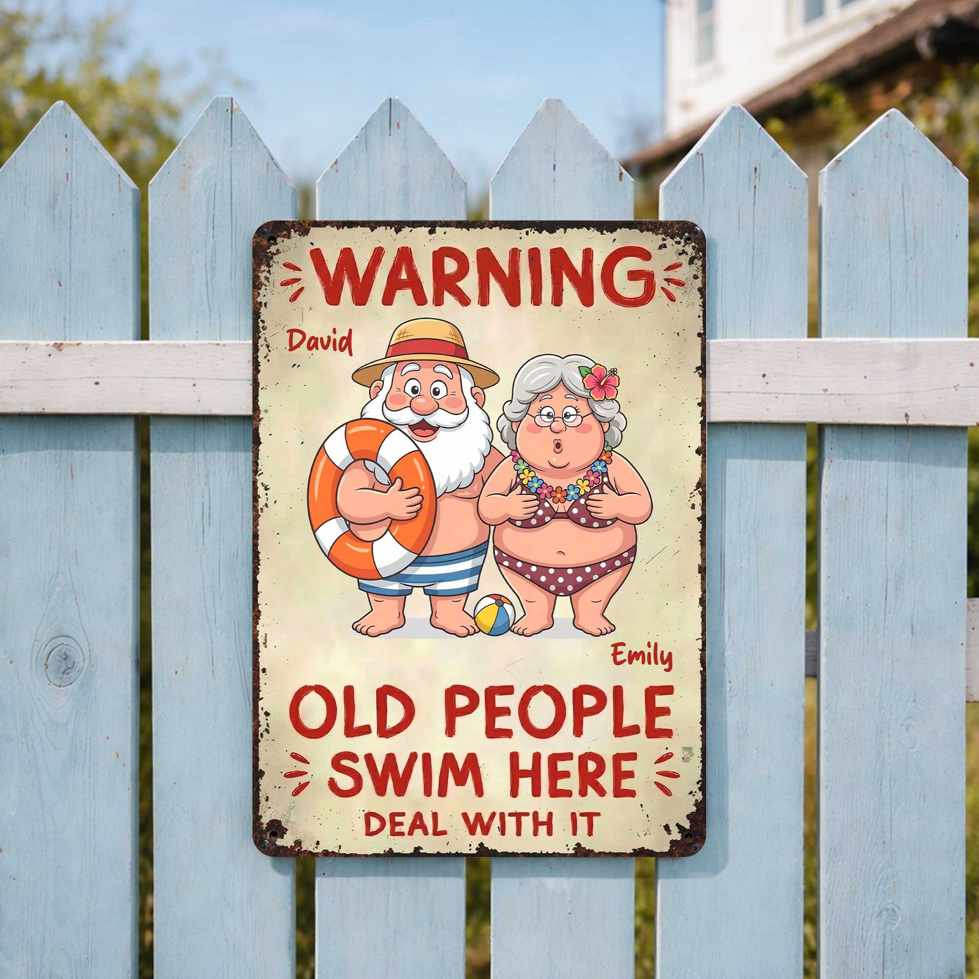 Personalized Metal Sign For Pool personalization view for Grandma