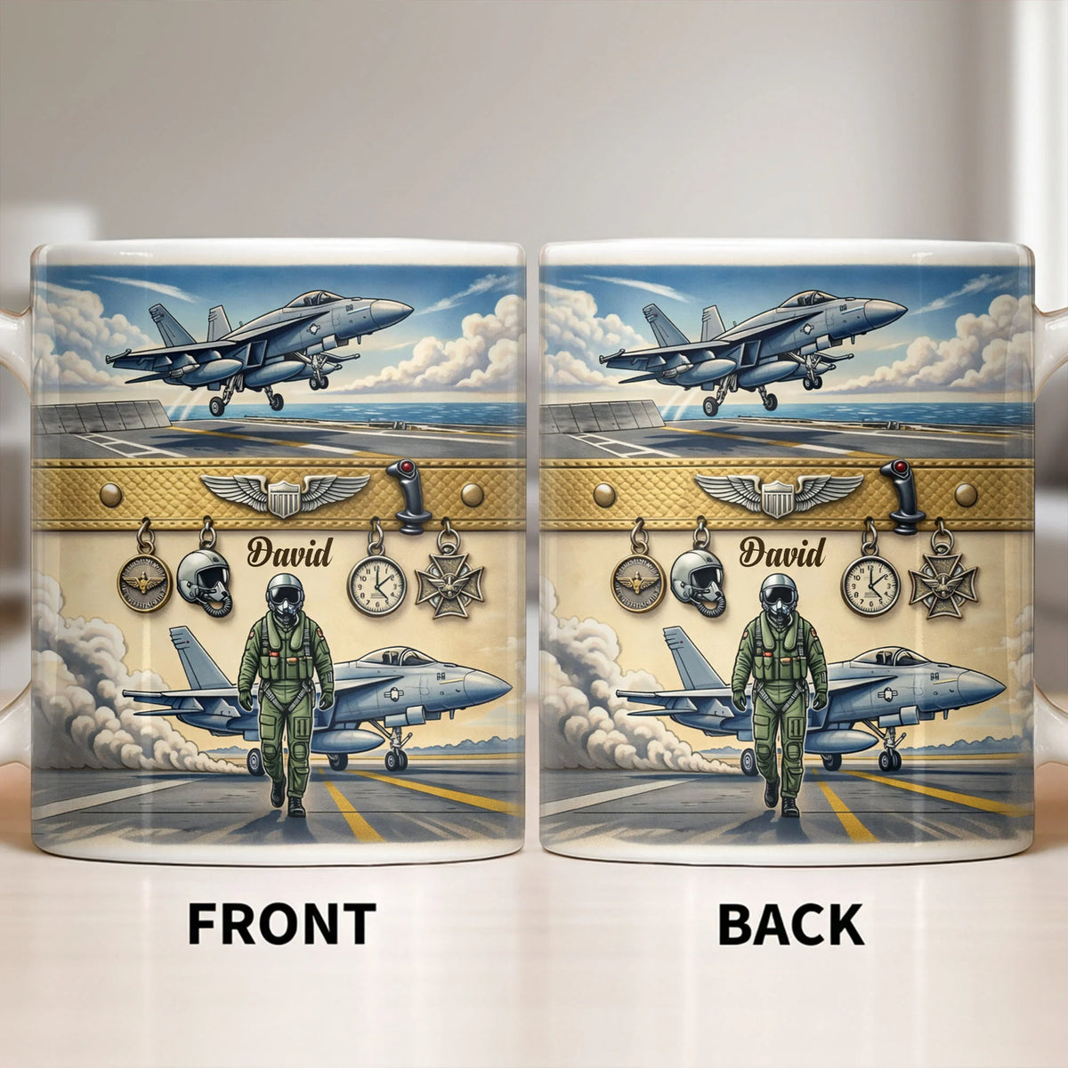 Customizable Military Pilot And Jets Theme