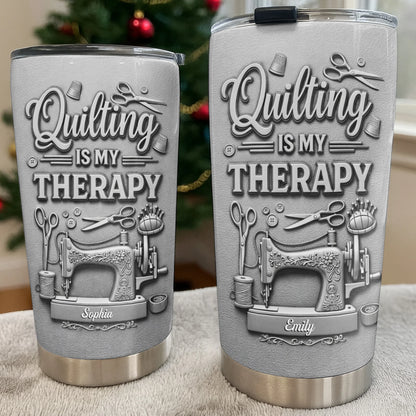Quilting Is My Therapy Sewing Machine And Crafting Tools