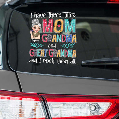 Mom Grandma Great Grandma Personalized Decal for Mom with personalized design details for meaningful gifting image 7