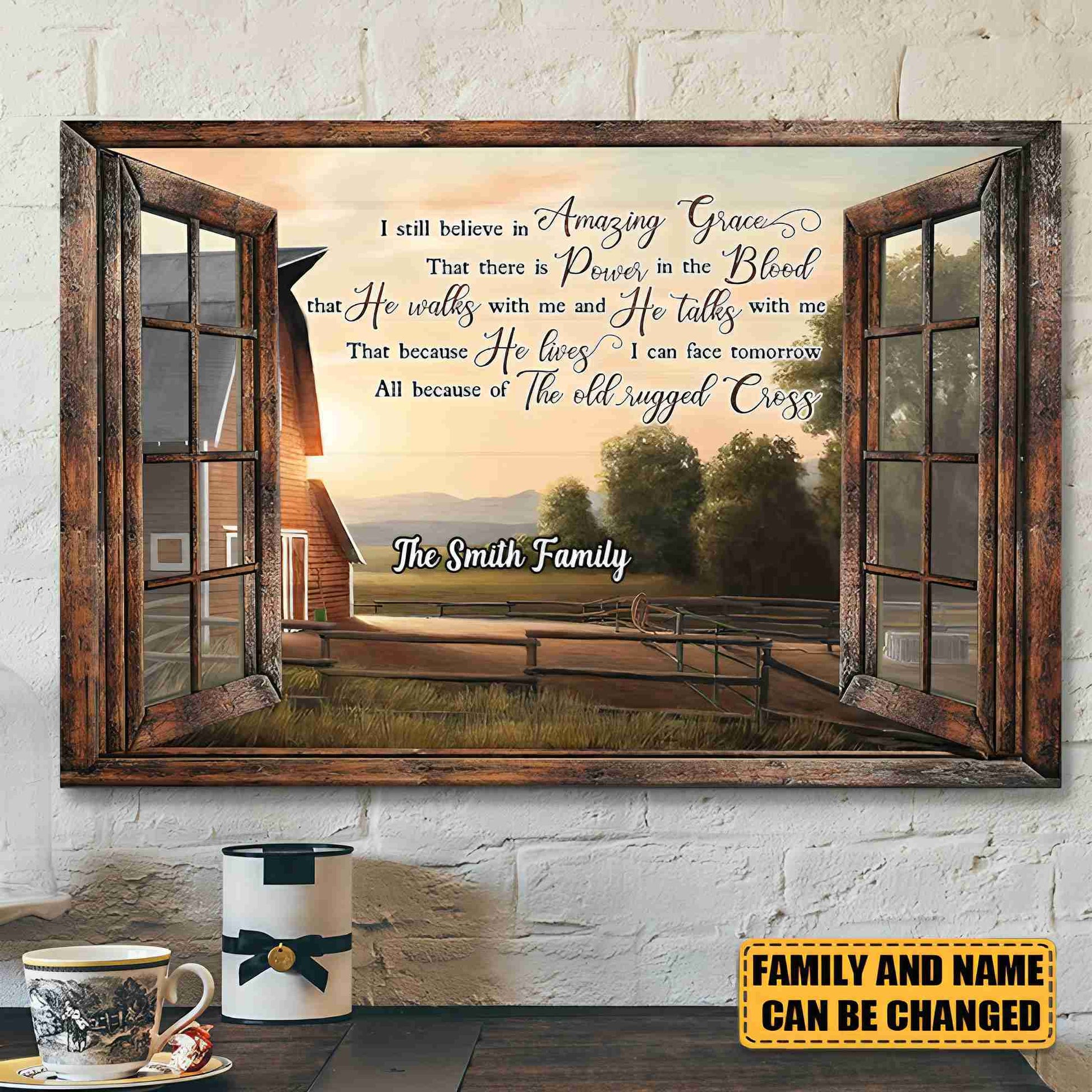 I Still Believe In Amazing Grace - Personalized Christian Canvas / Poster for Family Home Decor