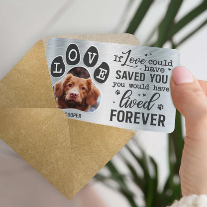 "You Were My Favorite Hello" Personalized Pet Memorial Wallet Card - Keepsake for Dog Lovers