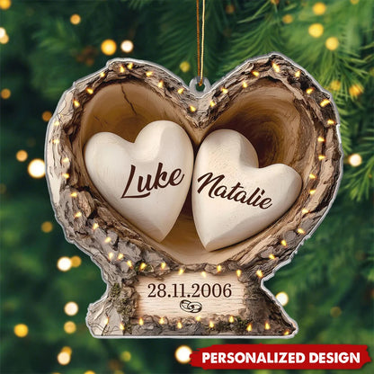 You And Me We Got It Personalized Acrylic Ornament - Custom Christmas & Anniversary Gift for Couples