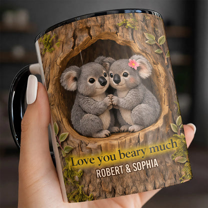 Personalized Koala Couple Mug personalization view for Couples