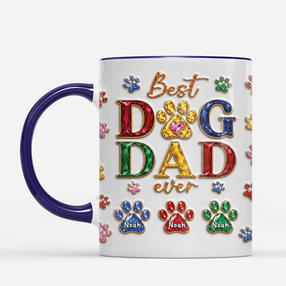 Best Cat Mom Ever Crystal Paws Personalized Custom Mug - Unique Gift for Pet Lovers and Cat Moms