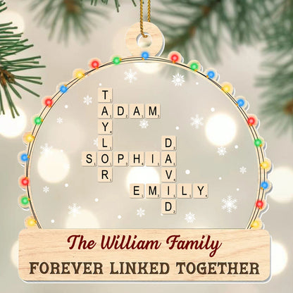 Forever Linked Together, Colorful Lights And Snowflakes