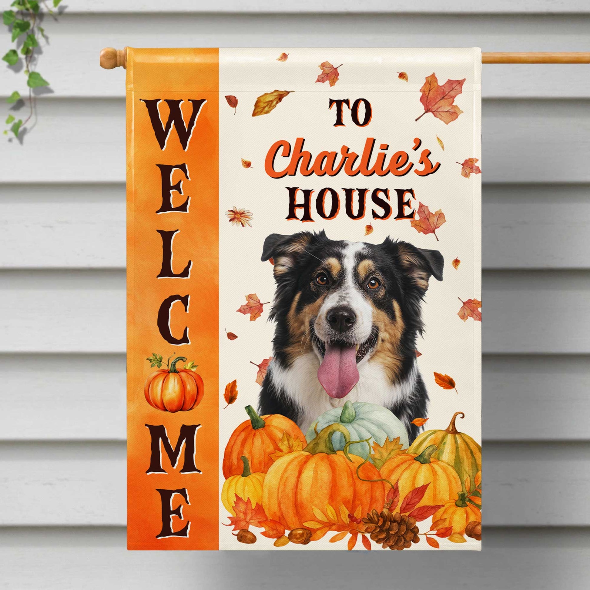 Custom Dog Garden Flag personalization view for Dog Lovers