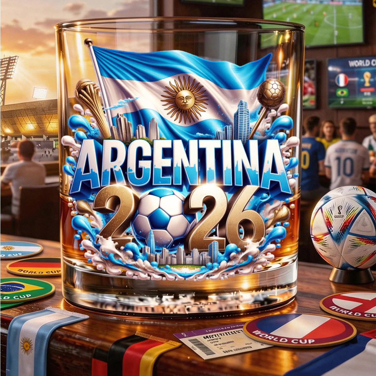Custom Soccer Fan Gift personalization view for Dad