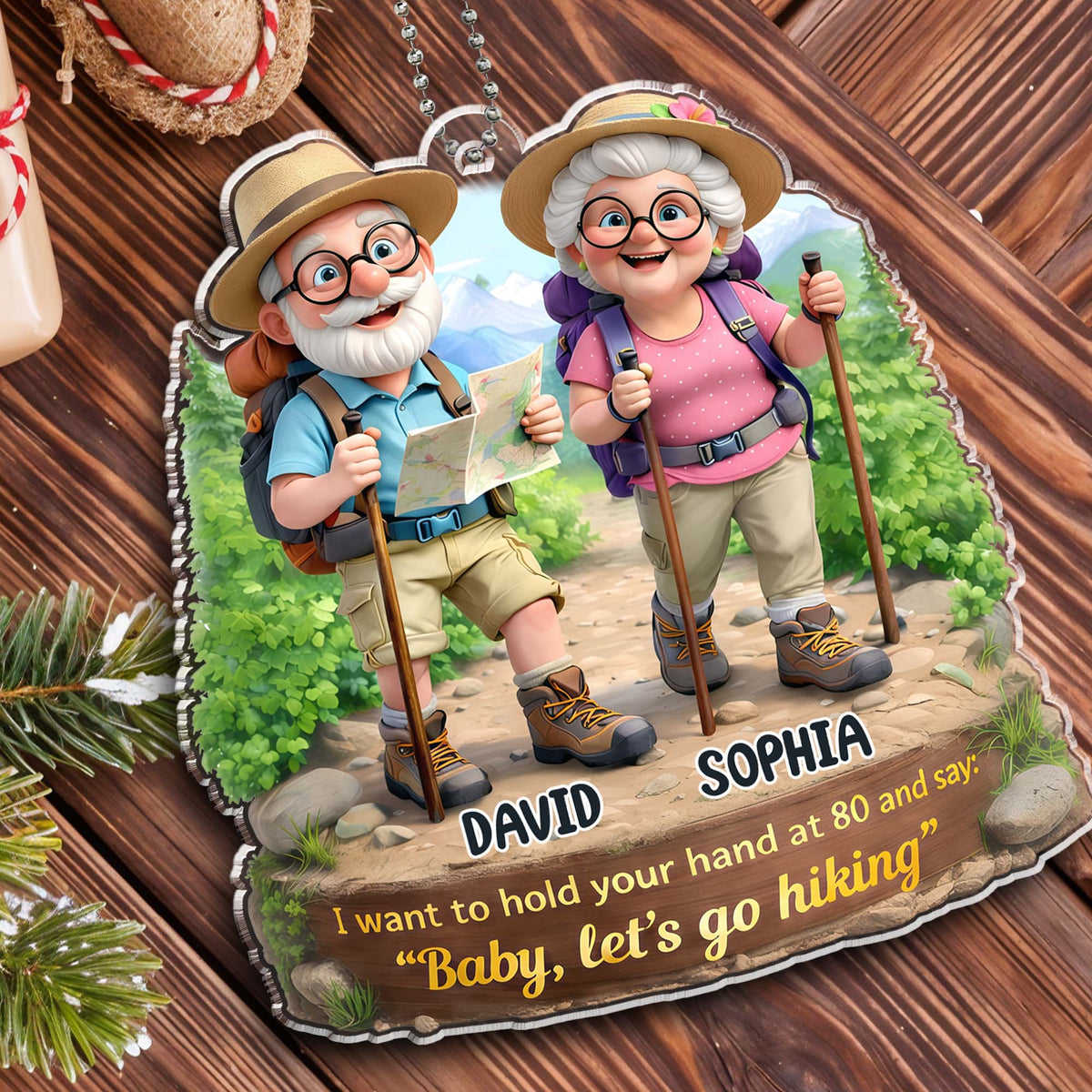 Hold Your Hand at 80, Let's Go Hiking, Elderly Couple