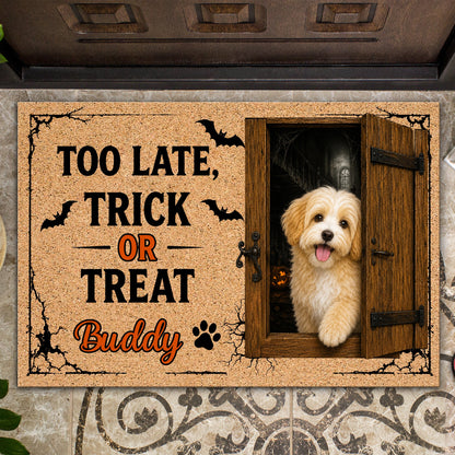 Custom Halloween Dog Doormat personalization view for Dog Lovers