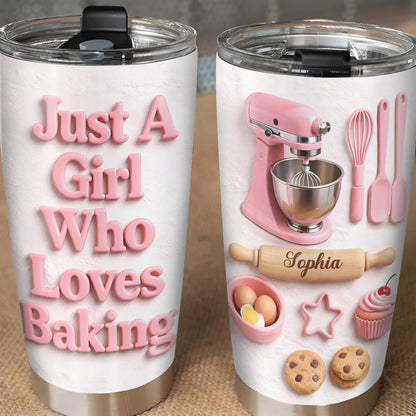 Just A Girl Who Loves Baking With Mixer And Cookies