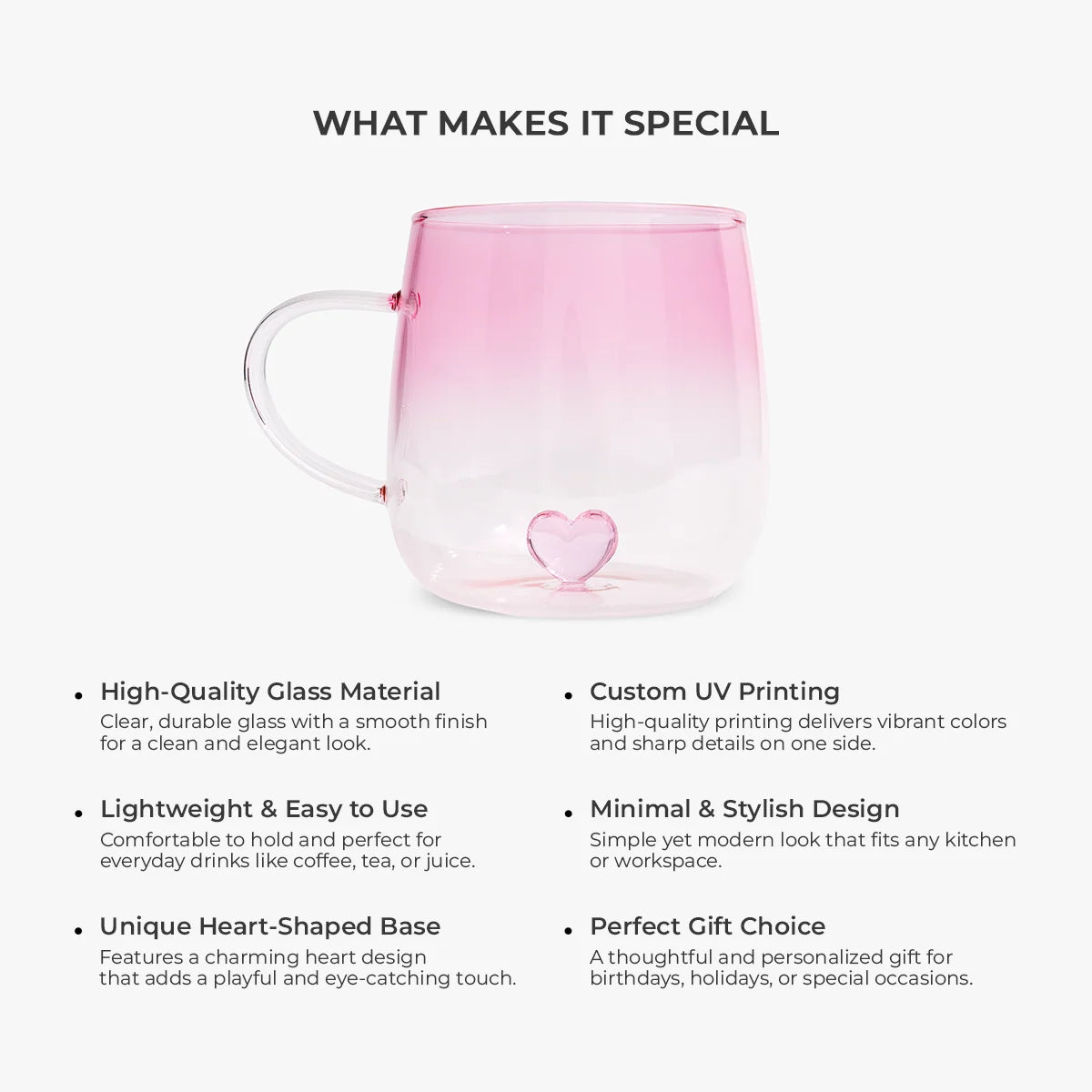 Sisters Are Different Flowers - Personalized Sister Pink Gradient Glass Mug
