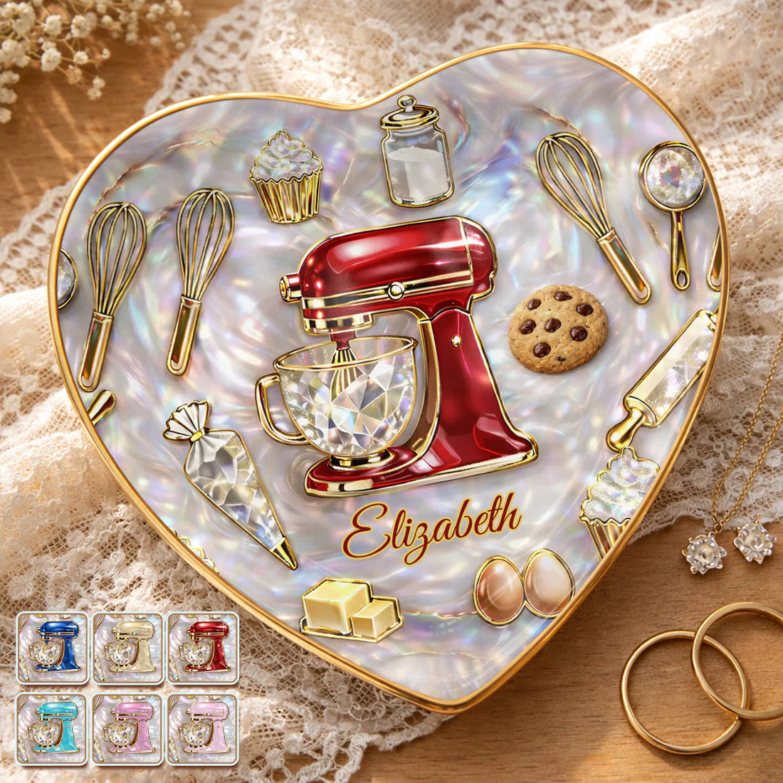 Personalized Baking Gift for Mom with personalized design details for meaningful gifting