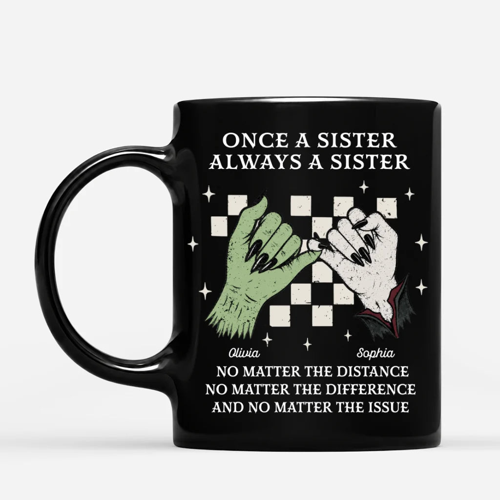 Custom Halloween Sister Mug personalization view for Sister