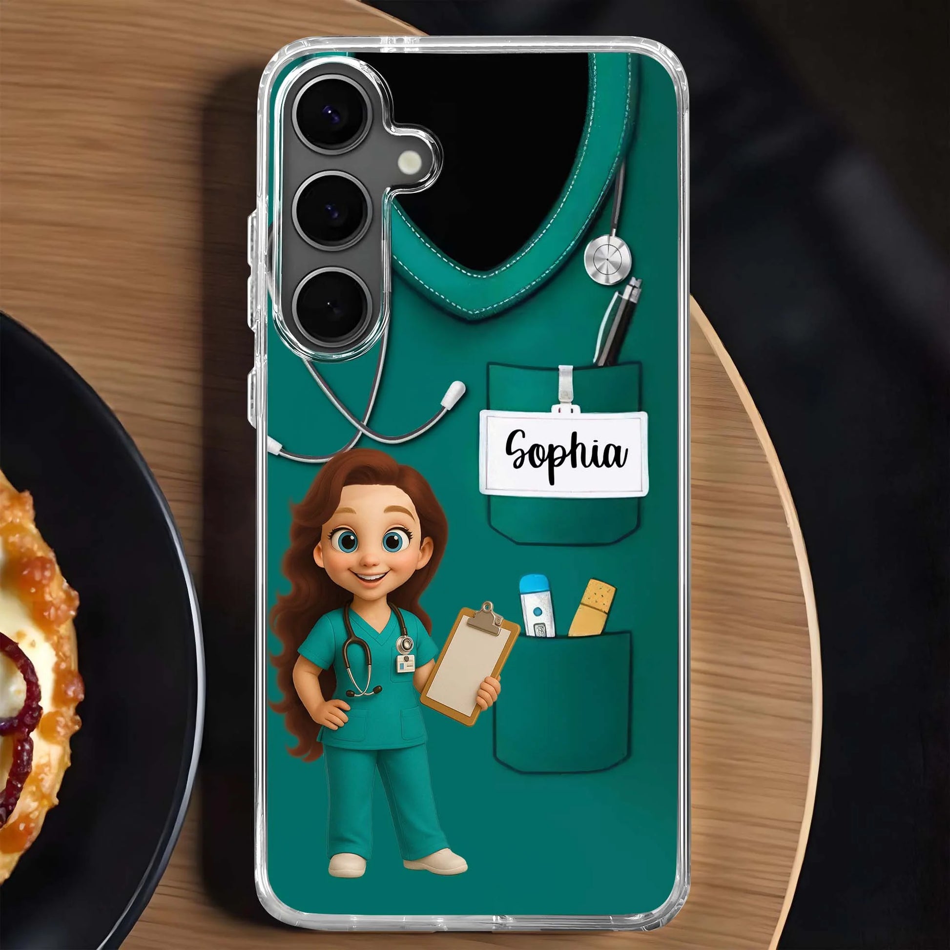 Phone Case material and size view - Personalized Nurse Phone Case