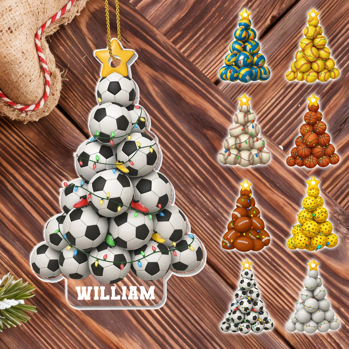 Celebrate The Season With Festive Sports Ornaments