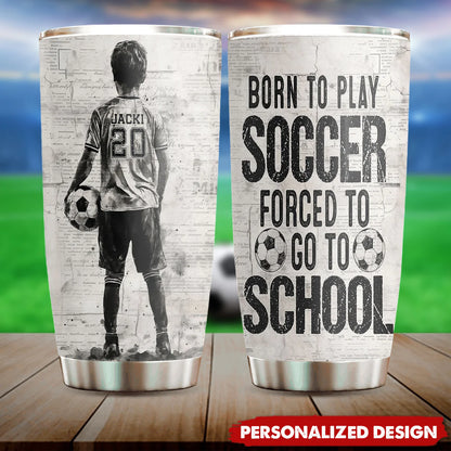 Custom Soccer Kid Tumbler for Kids/Babies with personalized design details for meaningful gifting image 6