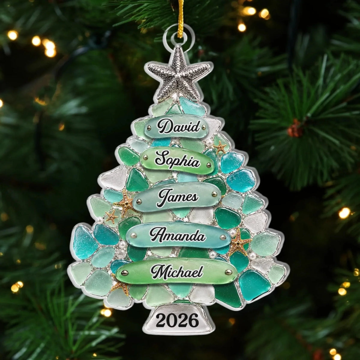 Custom Sea Glass Acrylic Ornament - Personalized Christmas Birthday Gifts For Mom, Dad, Brother, Sister - Home Filled With Cheer 2675420f-6810-49d4-a37f-db5634b7571d-banner-2.jpeg