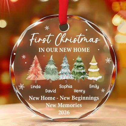 Where Memories Begin And Love Grows - Personalized Glass Ornament - New Home Gift, Christmas Housewarming Gift b8286503-5352-4032-9bed-06198b22952c-banner-3.webp
