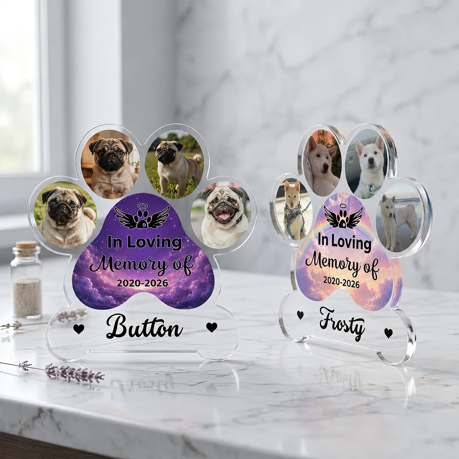 Custom Dog Memorial Gift personalization view for Dog Lovers