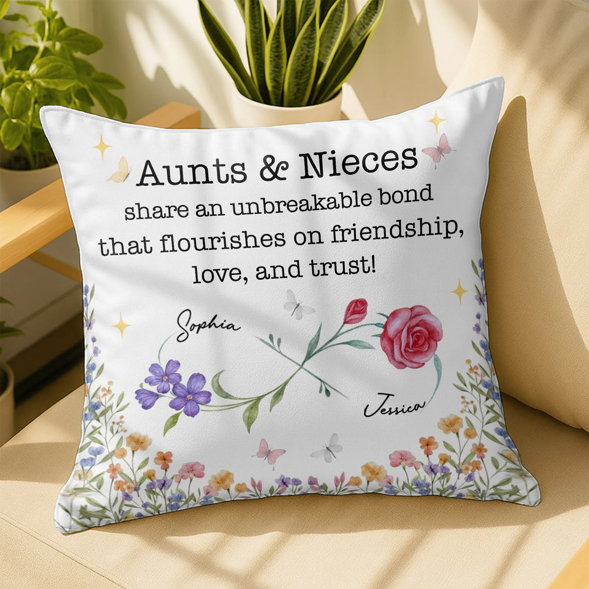 Aunts & Nieces Share An Unbreakable Bond, Flowers & Butterflies