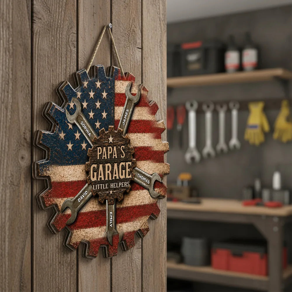 Personalized Garage Sign For Dad personalization view for Dad