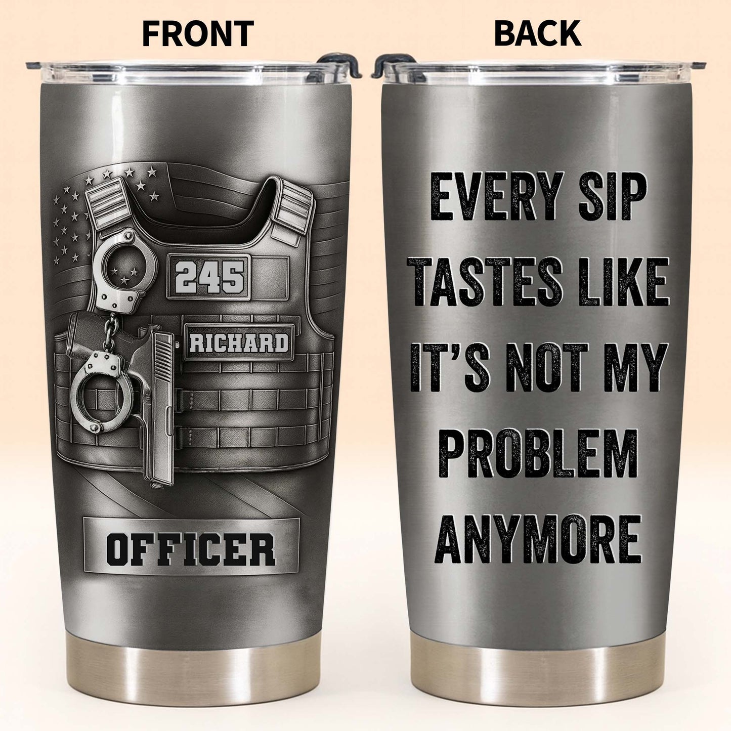 Tumbler detail view for Dad