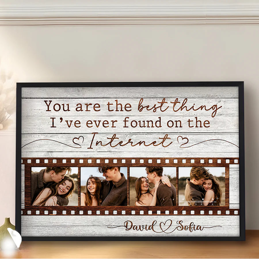 Custom Internet Best Thing Canvas for Husband with personalized design details for meaningful gifting image 7