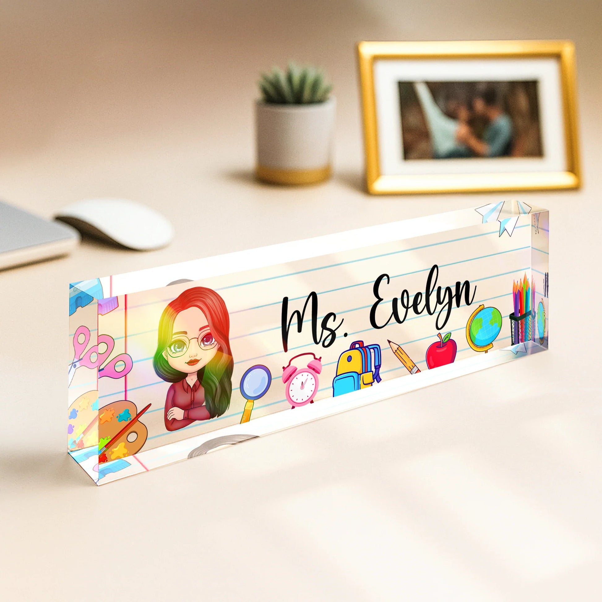 Plaque gift-ready design for Teacher