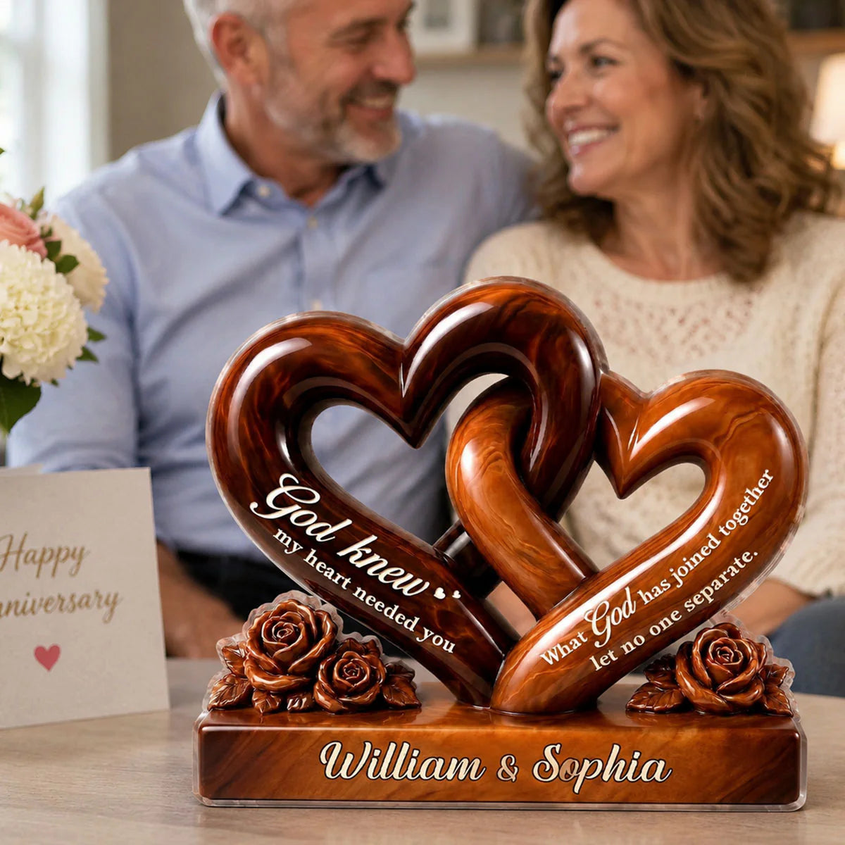 Plaque gift-ready design for Couples