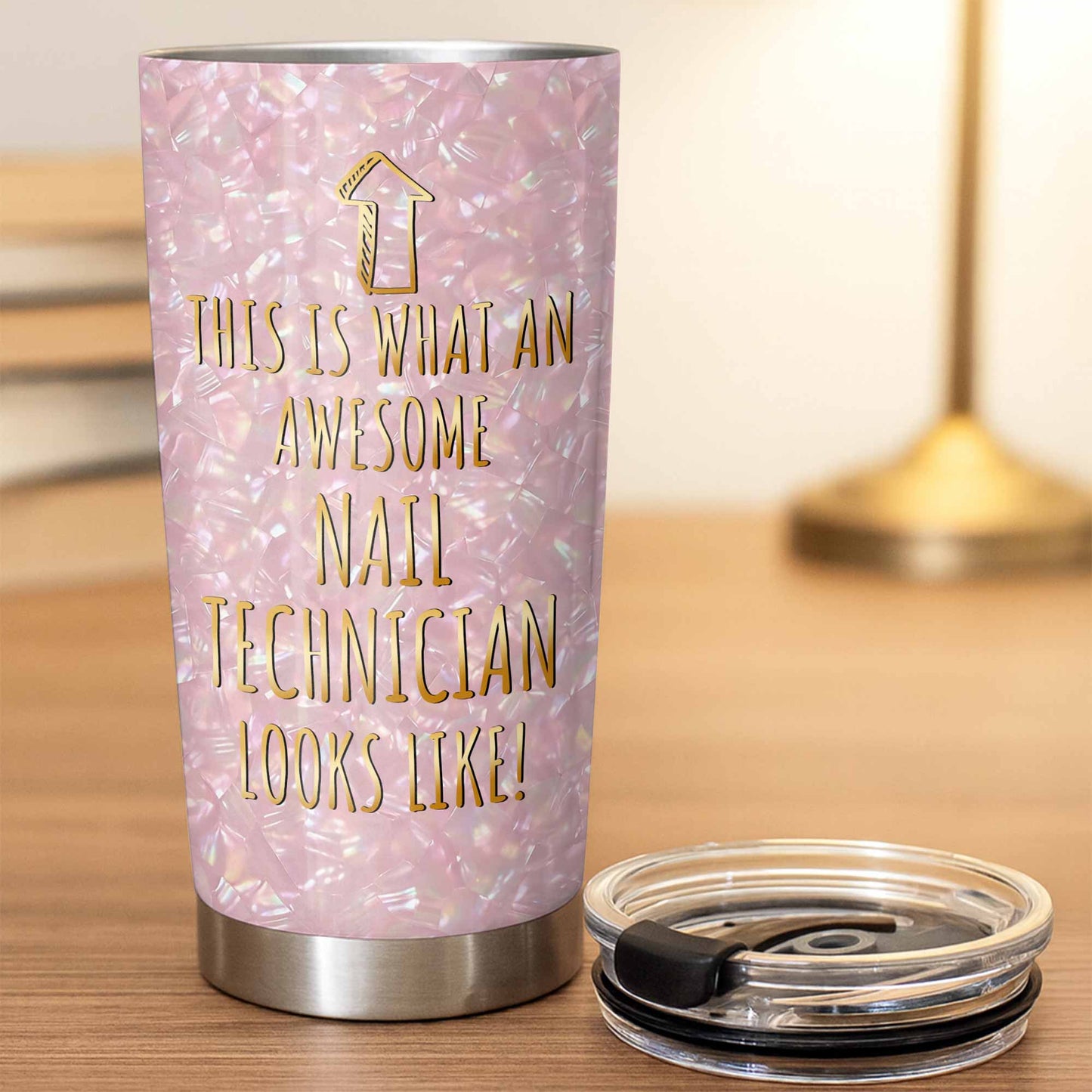 Personalized Nail Tech Tumbler for Best Friends with personalized design details for meaningful gifting image 6