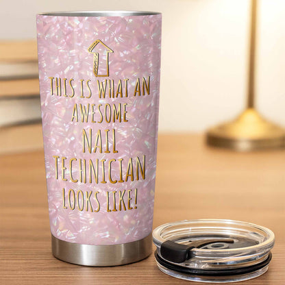 Personalized Nail Tech Tumbler for Best Friends with personalized design details for meaningful gifting image 6