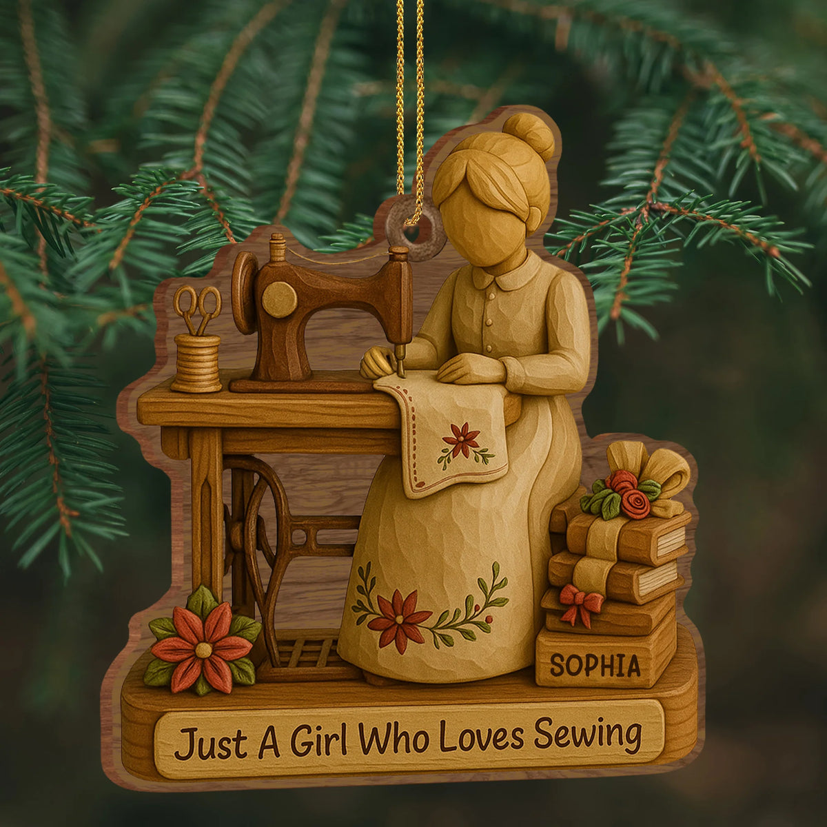 Just A Girl Who Loves Sewing With Spools Of Thread