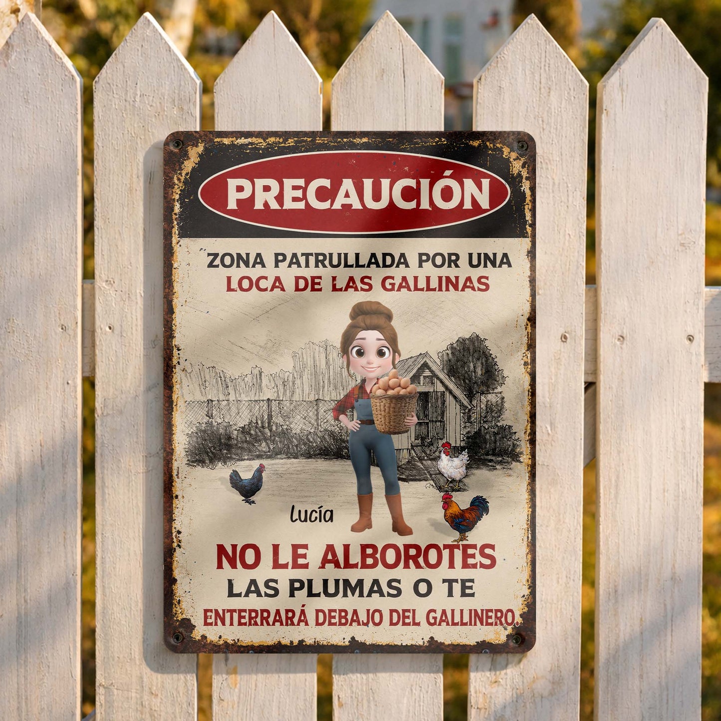 Personalized Metal Sign personalization view for Mom