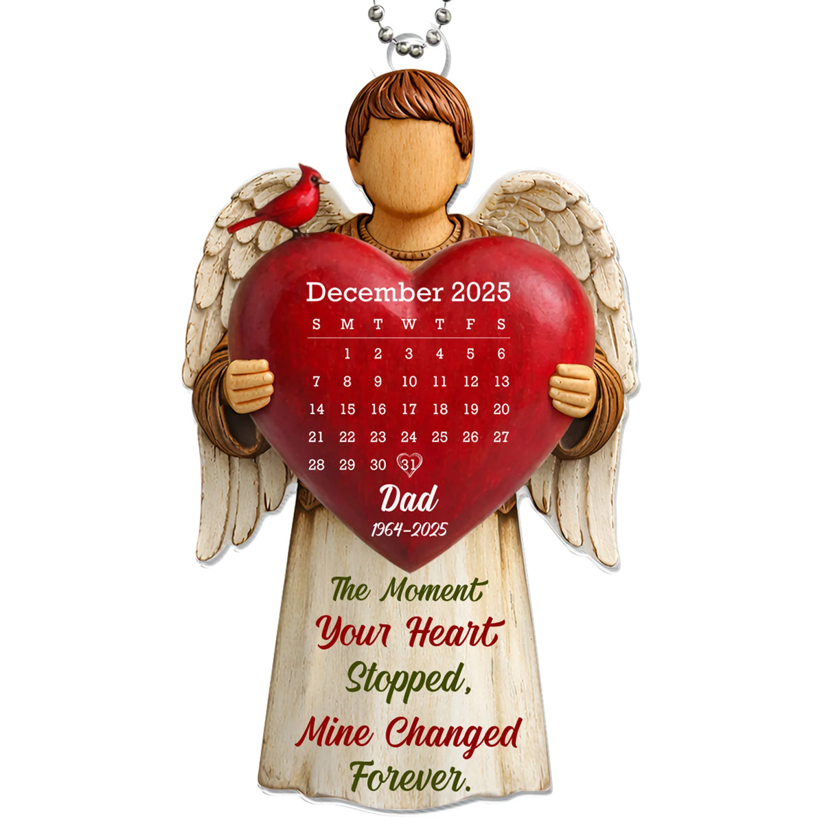 The Moment Your Heart Stopped, Angel Holding Heart