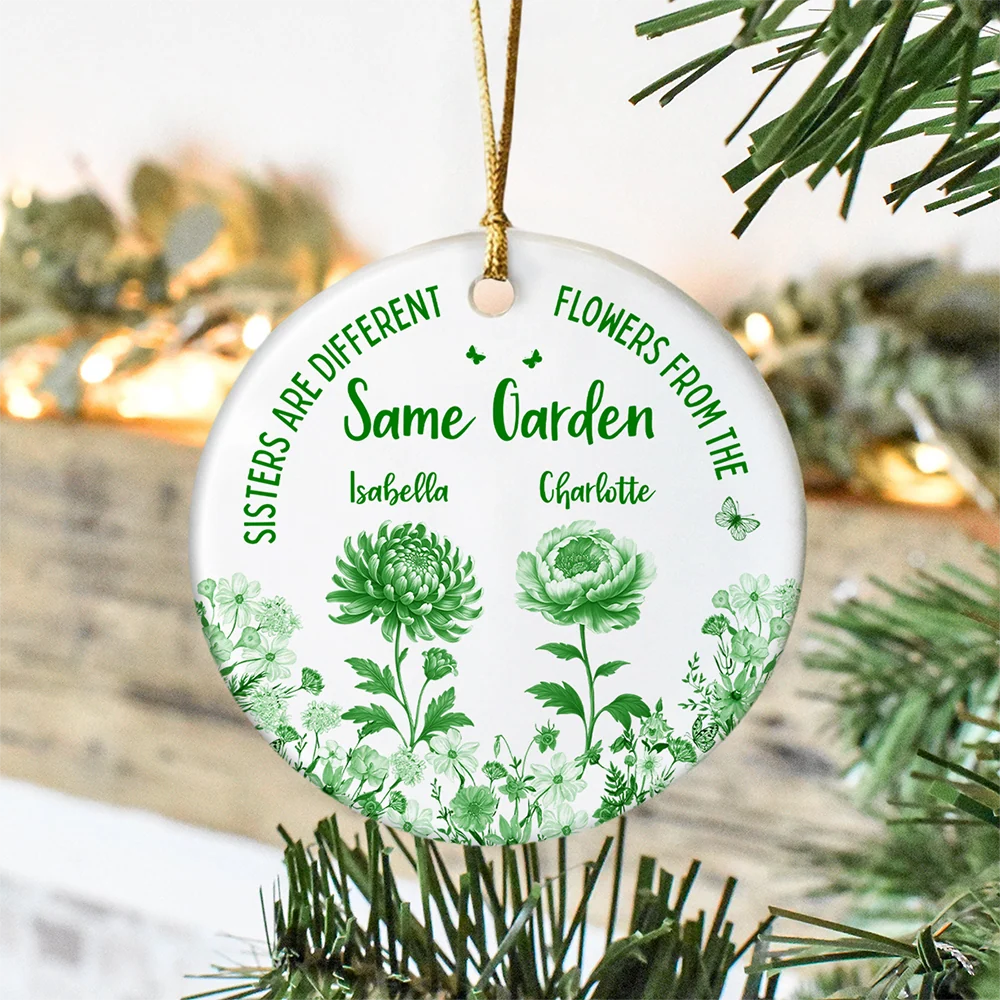 It Takes A Long Time To Grow Old Friends - Personalized Ceramic Ornament Gift for Besties
