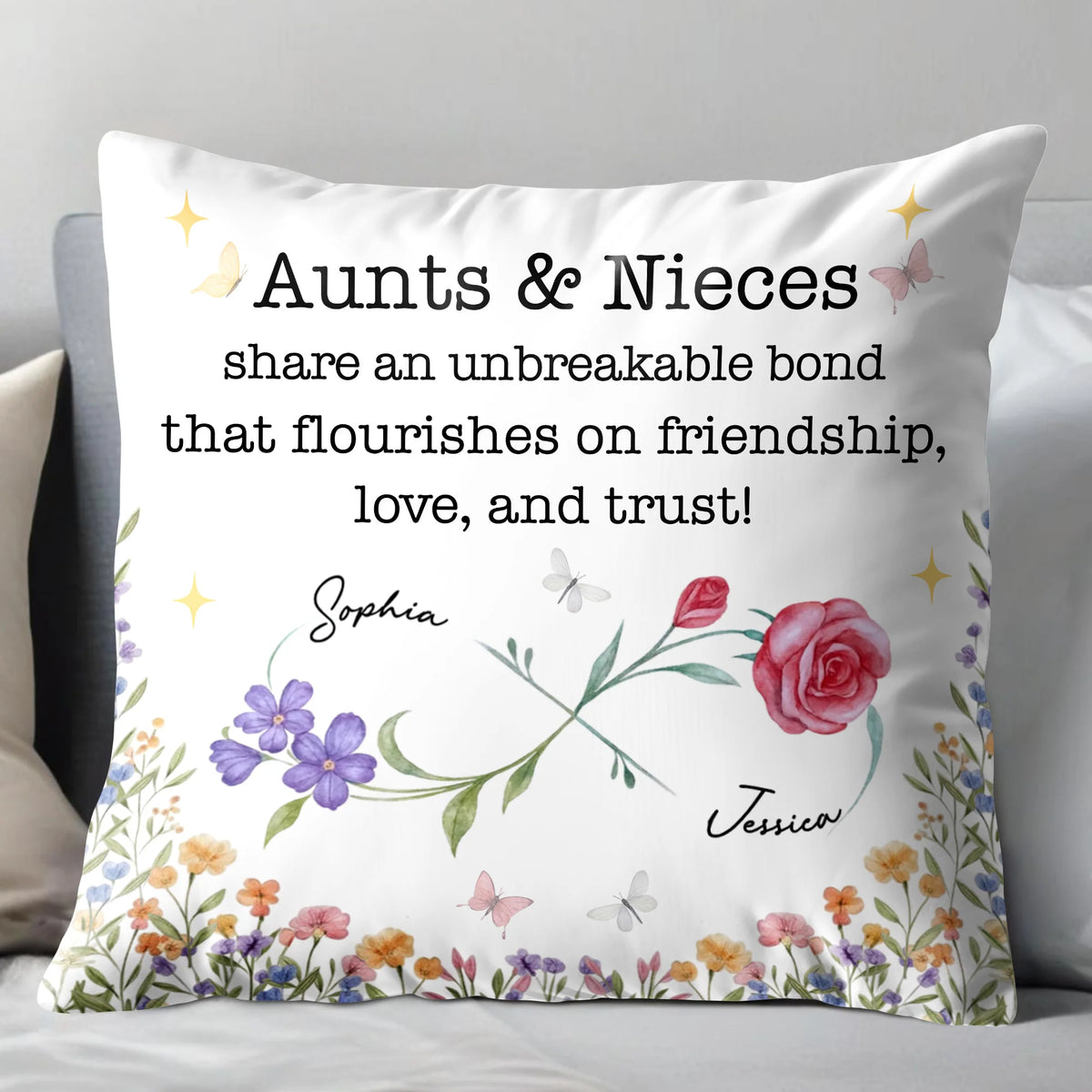 Aunts & Nieces Share An Unbreakable Bond, Flowers & Butterflies