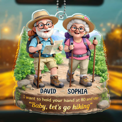 Hold Your Hand at 80, Let's Go Hiking, Elderly Couple