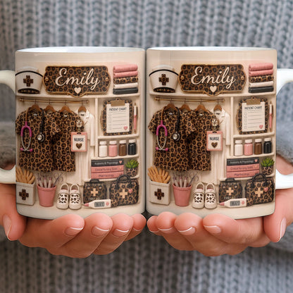 Custom Nurse Mug for Nurse with personalized design details for meaningful gifting image 6