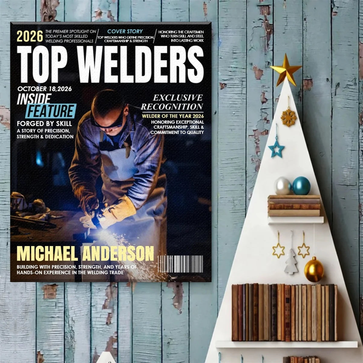 "Top Welders" Cover Personalized Photo Canvas / Poster - Custom Gift for Coworkers