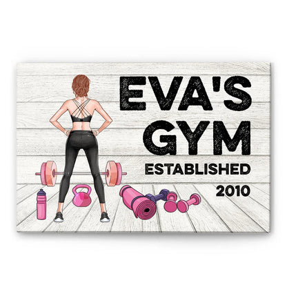 Gym Room Sign, Fitness Custom Poster/Canvas, Gift For Fitness Lovers-PRINTS10