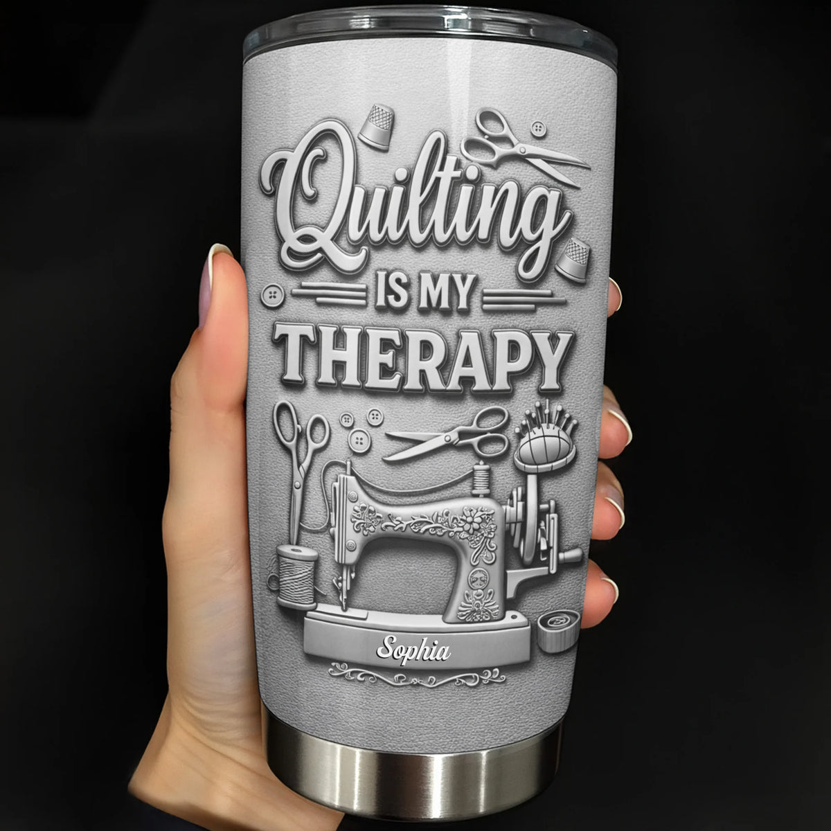 Quilting Is My Therapy Sewing Machine And Crafting Tools