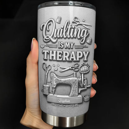 Quilting Is My Therapy Sewing Machine And Crafting Tools