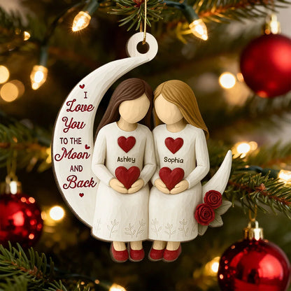 You Are The Sister I Got To Choose - Personalized Wood Ornament Christmas Gift for Besties