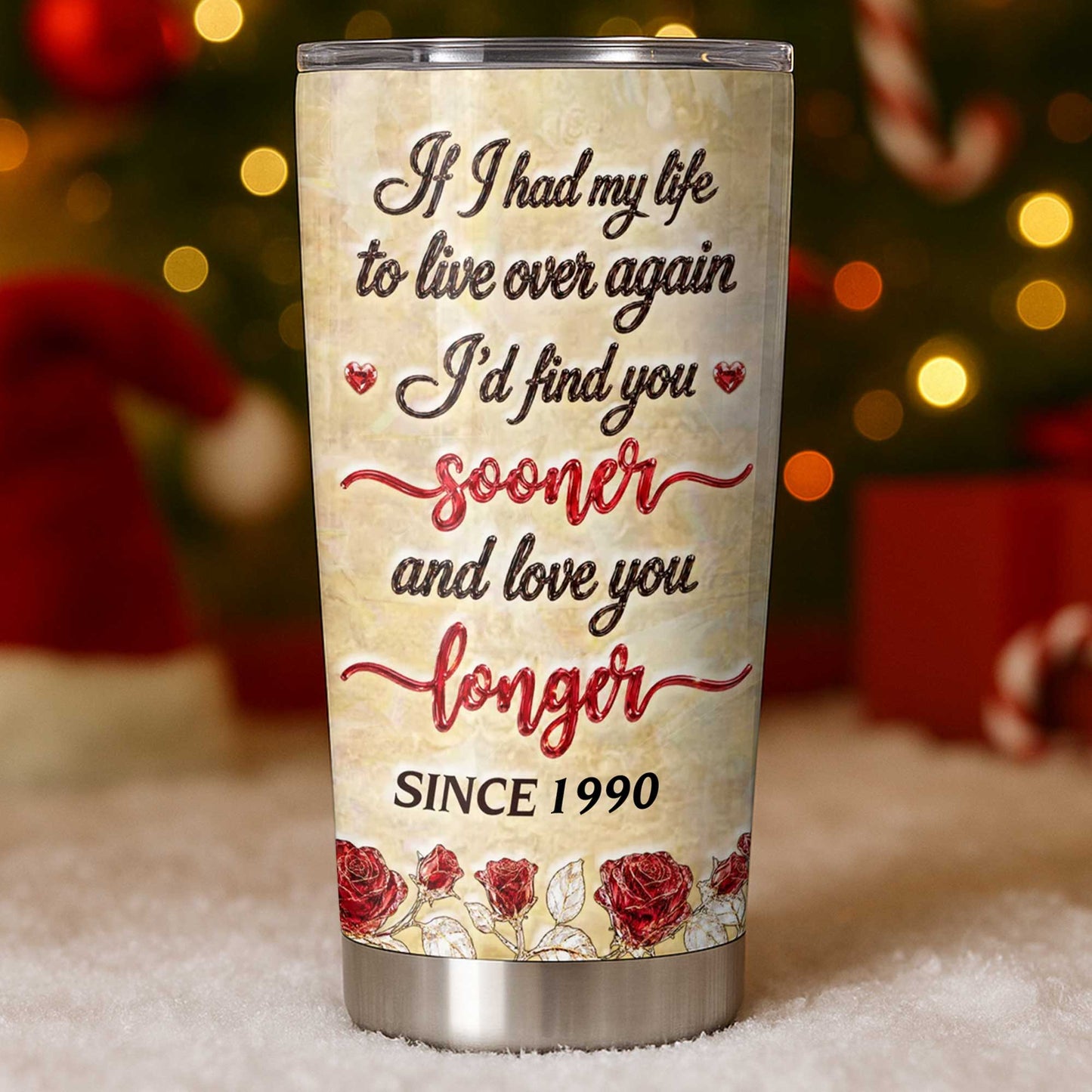 Personalized Couple Tumbler personalization view for Wife